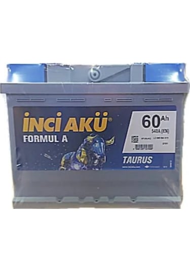 12V 60 Ah 60 Amper İnci Akü 540A - Yerinde Montaj  / 469711752 45 - 50 Amper-