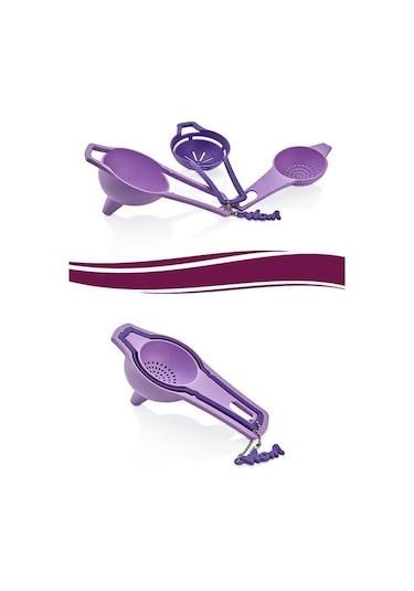 Pratik Yumurta Süzgeci Mini Süzgeç Huni Seti Hepsi Bir Arada Adaçayı