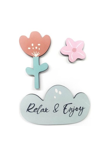 Sallanan Sarkaçlı Flamingo Desenli Çocuk Odası Duvar Saati Çok Renkli