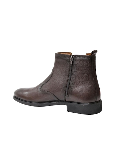 Kale 0408 Kahve Hakiki Deri Erkek Ayakkabı Bot 001