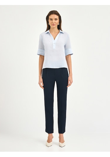 Karaca Kadın Regular Fıt Gömlek-mavi 12.25s.04.017 Mavi