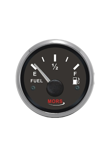 Mors Yakıt Göstergesi 0-190 Ohm 12-24 Volt Siyah