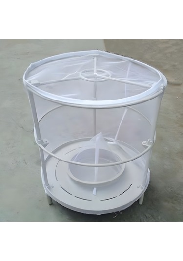 Monyee Tekrarlı Kullanımlı Ağ Yapılı Boğa Sinek Tutucu - Dayanıklı, Güvenli, 3 Adet + 3 Halka, 25x30cm Beyaz