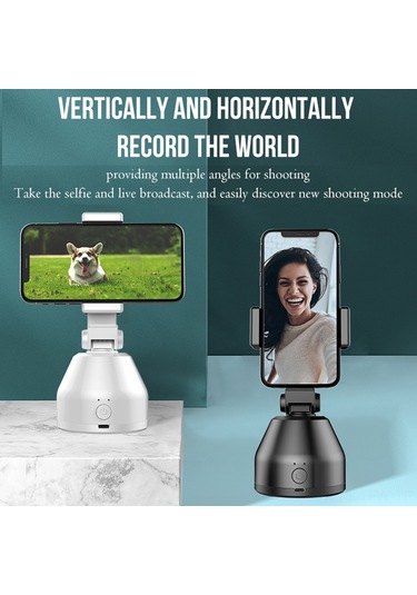 Tenfowee 360 Akıllı Yüz Takip Çekim Çubuğu - 1200mah Pil, Usb Şarj, Otomatik Mod Değiştirme 111 Karakter