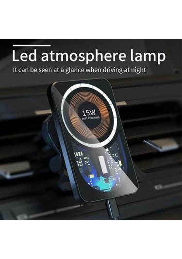 Wondernest T11 Araç Hava Firar Dağı Manyetik Kablosuz Şarj Cihazı - Hızlı Şarj Std