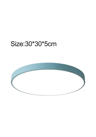 Macaron Yuvarlak Tavan Lambası, Beyaz Işık For 30cm Diğer Diğer