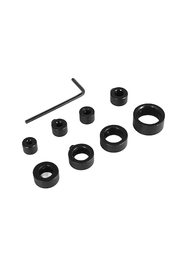 9 Adet Ayarlanabilir Matkap Derinliği Yaka Sınır Halkası Karbon Çelik Seti