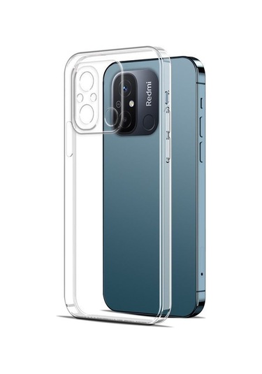 Xiaomi Redmi 12c Kılıf Süper Silikon Lüx Kamera Korumalı Şeffaf
