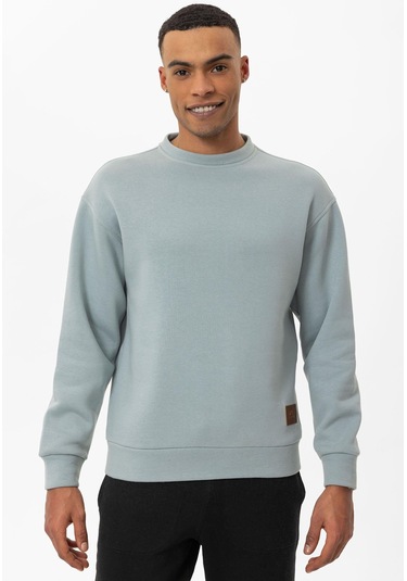 Seppe Erkek Basic Sweatshirt Buz Mavisi