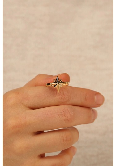 Çgk Çiğdem Gürel Kuyumculuk Kutup Yıldızı Altın Yüzük Gold