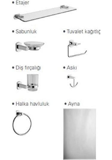 VitrA Easy Aksesuar Seti 7 Parça A44965