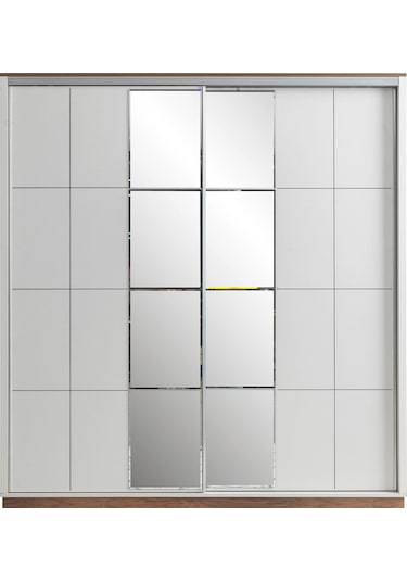 Efsane Sürgülü Aynalı Elbise Dolabı Gardırop 200x60x214