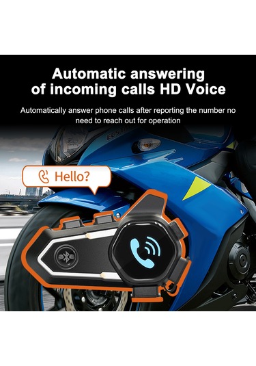 Ranyeek V11s Motosiklet Kask Bluetooth İletişim Cihazı - Fm Radyo, 300m Menzil, 25 Saat Konuşma Süresi, Bt 5.0