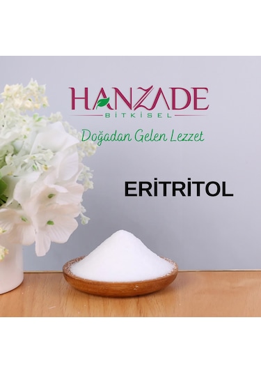 Hanzade Bitkisel Eritritol Doğal Toz Tatlandırıcı 1 KG