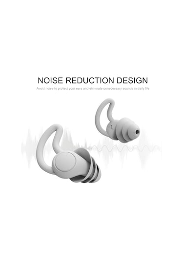 Qingmipy Yüzme Ve Uyku İçin Yeniden Kullanılabilir Silikon Kulak Tıkaçları - Su Geçirmez, Rahat Ve Gürültü Önleyici Siyah