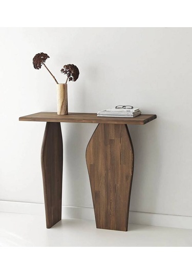 Arya Masif Ağaç Dresuar 100 Cm Ceviz