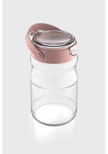 Renga Mono 1700 Ml Pembe Kapaklı Cam Kavanoz 131072 Pembe