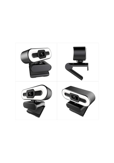 4k Usb Fiş Ve Oynayın Canlı Akış İçin Yerleşik Mikrofon Aydınlatma Video Çevrimiçi Video Konferansı Arayan