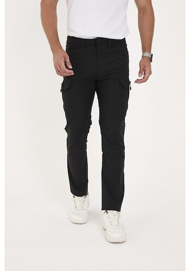 Camp Scoutland Camp527 Outdoor Tactical Su İticili Likralı Yazlık Erkek Taktik Pantolon Siyah