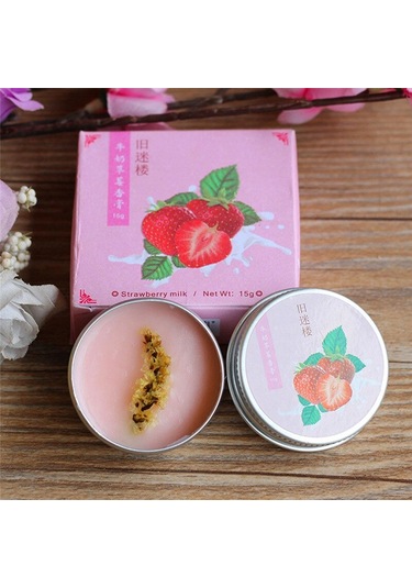 15g Meyve Kokusu Çiçek Krem Balsamı Vücut Kokusu Çiçek Kadın Parfüm Metal Muhafaza Taşınabilir Katı Parfüm Uzun Ömürlü