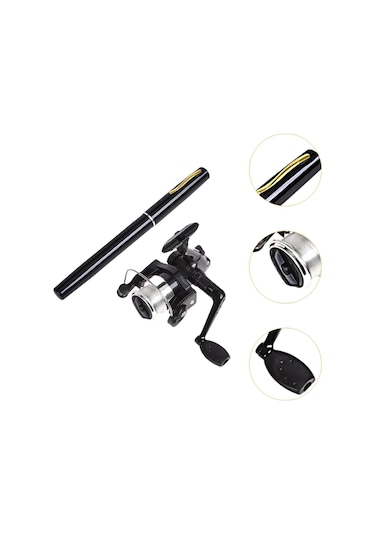 Valkyrie 1 Metre Teleskopik 5.1.1 Mini Cep Olta Seti Kalem Spin Kamış Olta