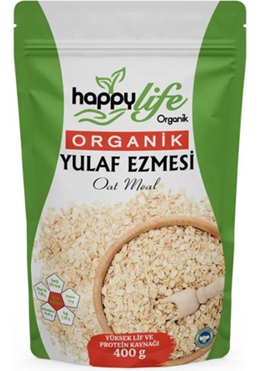 Happylife Organik Yulaf Ezmesi 400 Gr. X 6 Adet