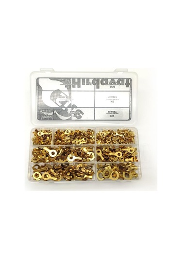 370 Parça Izolesiz Yuvarlak Tip Kablo Ucu Seti