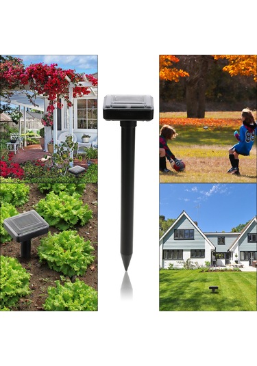 Singree Güneş Enerjili 2'li Ses Dalgalı Bahçe Ve Tarla Fare Kovucu Seti - 400m² Koruma