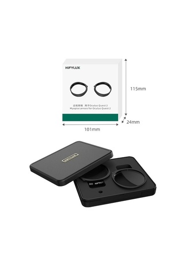 Tongxida Oculus Quest 2 Hifylux Q2-qf11 Çift Miyopi Lens Asferik Reçine Vr Gözlük Aksesuarları 400 Derece Plastik