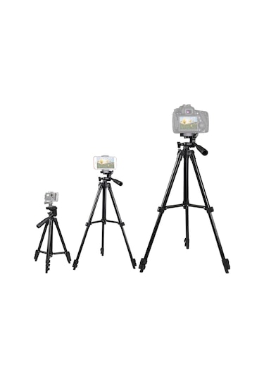 Thentech Tripod Kamera 360 Derece Dönen Telefon Uyumlu Tripod Su Terazili