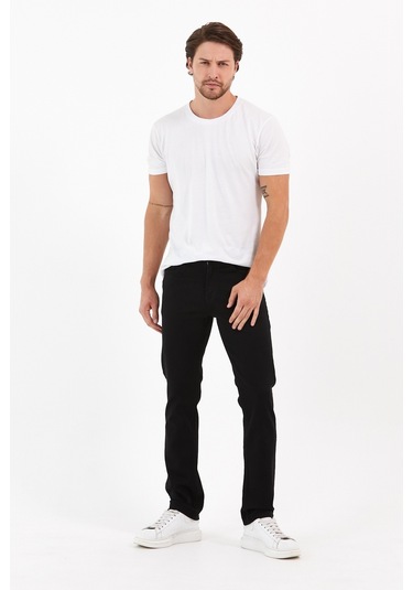 Digital Jeans Normal Kesim Fermuarlı Geniş Paça Yüksek Bel Er Siyah Açık Gri