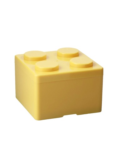 Sones Ev Tipi İstiflenebilir Yapı Taşı Düzenleyici Öğrenci Masaüstü Plastik Saklama Kutusu, Model: Kare Sarı Diğer