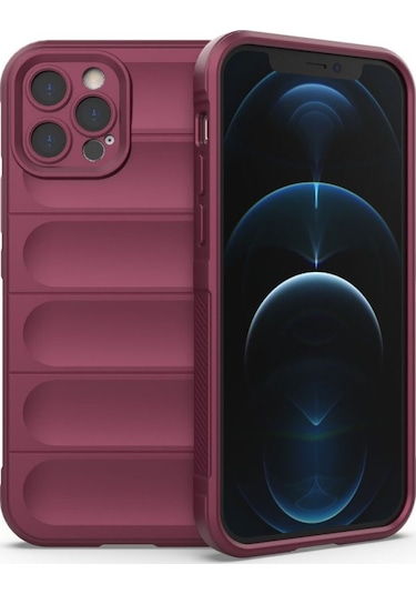 iPhone Uyumlu 12 Pro Kılıf Optimum Lens Çerçeveli Silikon Kapak