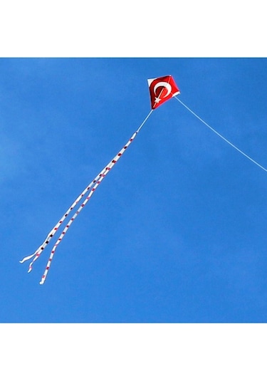 Naylon Elmas Uçurtma - Bayraklı - Orta Boy