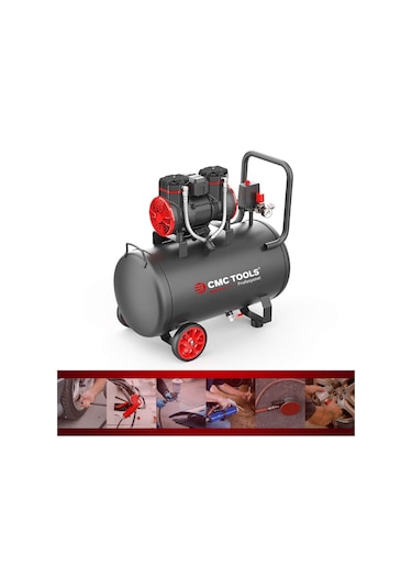 Cmc Cmc-0912 50 Litre Sessiz Yağsız Hava Kompresörü 2 Hp
