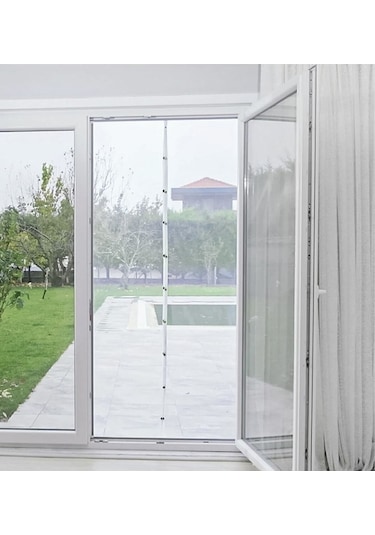 Mıknatıslı Kapı Sinekliği 90x210 Cm Cırtbantlı 90 X 210 Mıknatıslı Tül