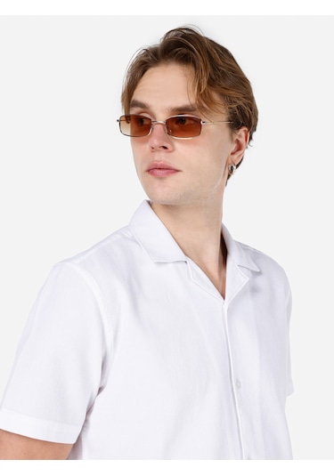 Colin's Colins Normal Kesim Shirt Yaka Beyaz Erkek Kısa Kol Gömlek Cl1066937 Cl1066937 Q1.v1 Wht Beyaz