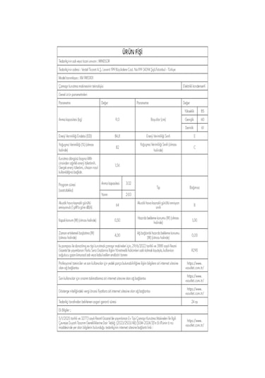 Windsor KM 9WS1101 9 KG Isı Pompalı Çamaşır Kurutma Makinesi