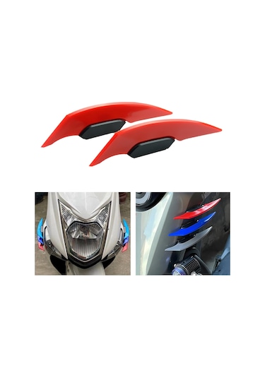 Suntek Motosiklet Winglet Aerodinamik Spoiler Kanat Elektrikli Motosikletler Için Uygun Kırmızı