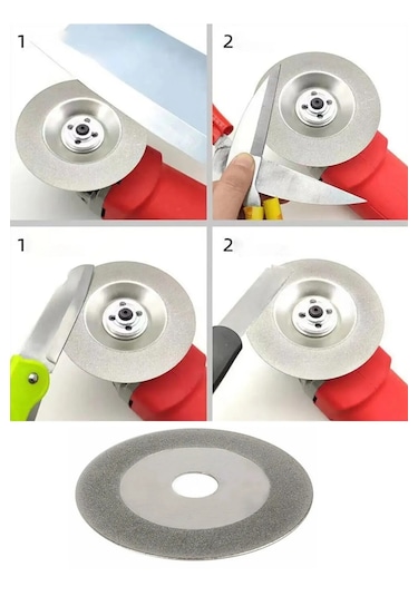 Bıçak Satır Makas Balta Bileme Diski 100mm Elmaslı Eğeleme Disk A