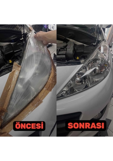 Buharsız Sıvısız Uğraştırmayan 2 Dakikada Kolay Far Temizleme