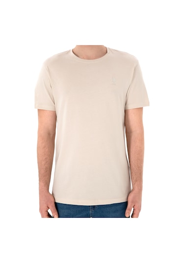 U.S. Polo Assn. Erkek Regular Fit Bisiklet Yaka Taş Basic Tişört 50305924-VR049