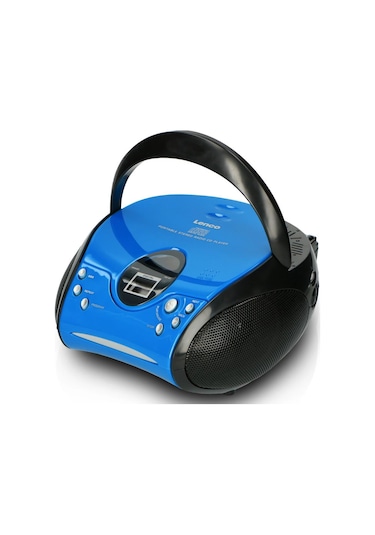 LENCO SCD-24 MAVİ/SİYAH - CD ÇALARLI TAŞINABİLİR STEREO FM RADYO