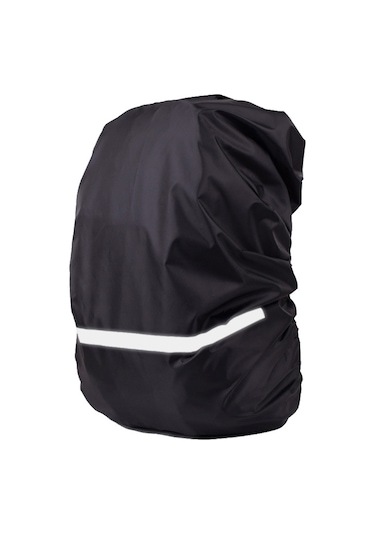 Sones Yansıtıcı Işık Su Geçirmez Toz Geçirmez Sırt Çantası Yağmur Kılıfı Taşınabilir Ultra Hafif Omuz Çantası Koruyucu Kılıf, Beden: S Siyah