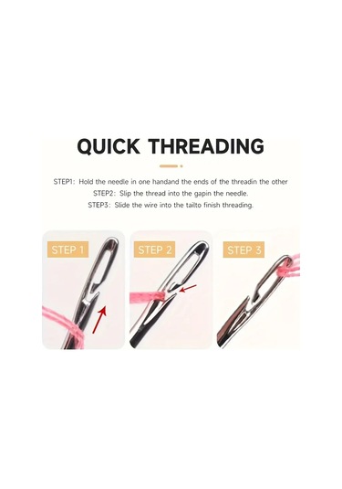 Larimar Kolay İplik Geçirilen İğne Seti 12 Adet - 9094206630766lmr Çok Renkli