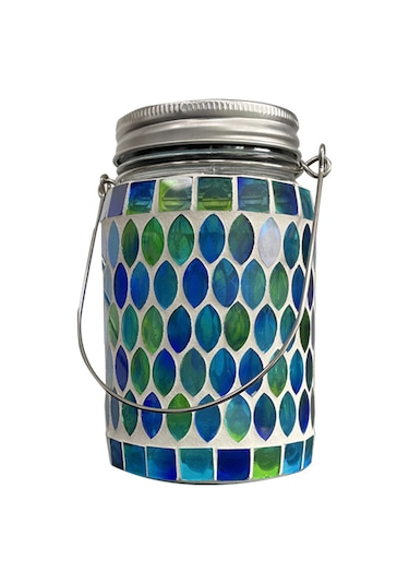 Singree Güneş Enerjili Masaüstü Bahçe Lambası, Suya Dayanıklı Ve Otomatik Açma/kapama Özellikli, Mavi Mavi