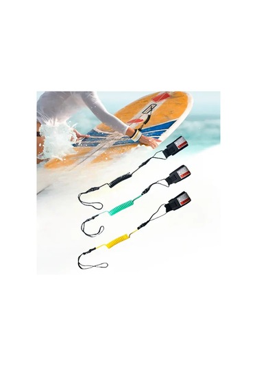 Elmpaly Siyah 1 Adet Tpu Sörf Emniyet El İpi, Ayarlanabilir Boy, Güvenli Bilek Kayışlı