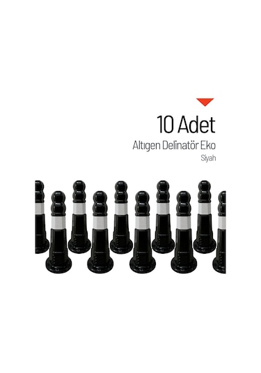 10'lu Altıgen Delinatör Seti Eko, Esnek Duba-3735