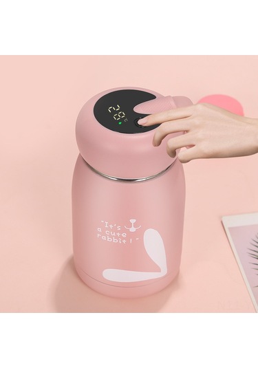 Yaozixa Mavi 304 Paslanmaz Çelik Vakumlu Termos Bardak - Dokunmatik Led Ekranlı Sıcak/soğuk Saklama, 320ml