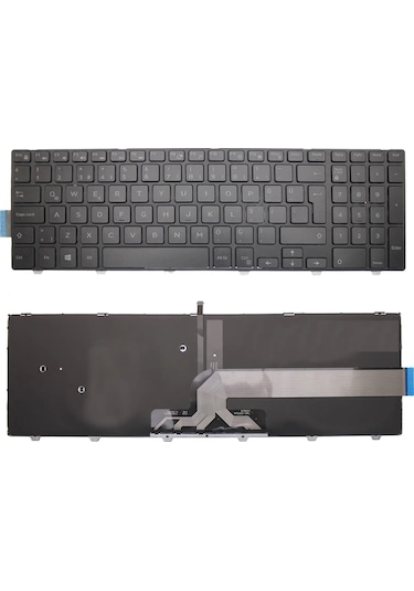 Siyah-ışıklı, Notebook Klavye - Inspiron G7p48 Muadili İle Uyumlu
